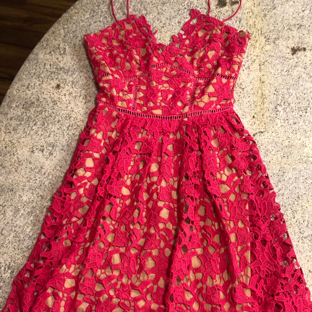 Crochet lace dress